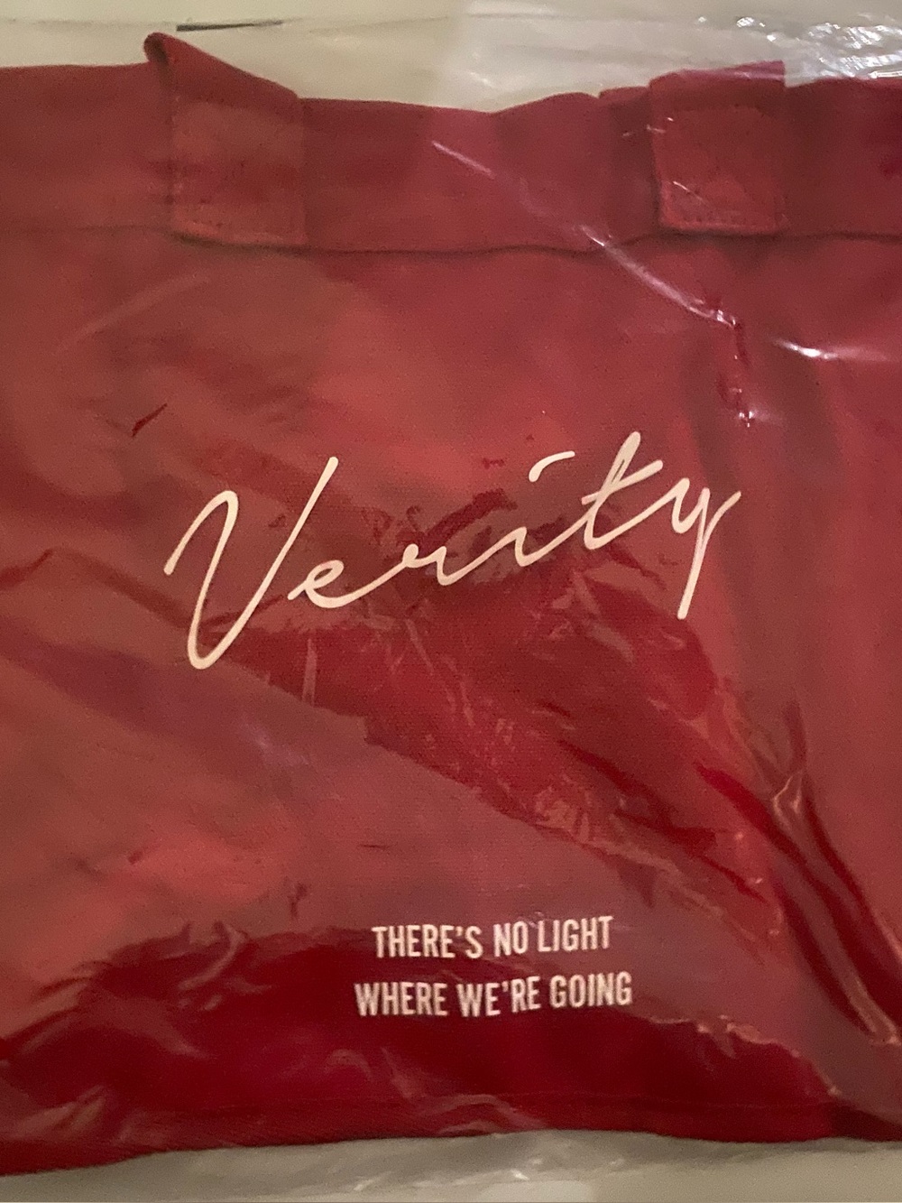 Verity Movie Popcorn Tote Bag Cinemark Colleen Hoover 2026 New Red Mint Sealed